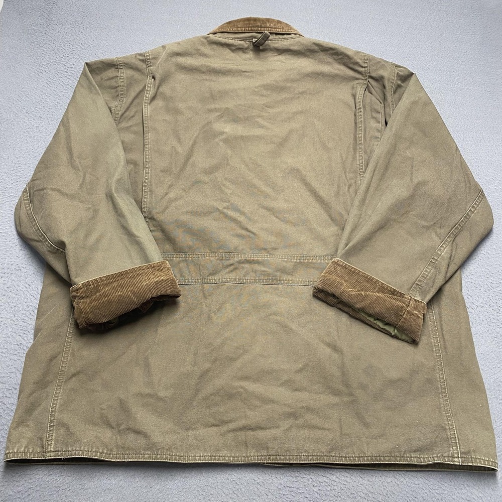 VTG American Eagle Jacket Mens XL Green Canvas Corduroy Collar‎ Lined Chore y2k - Picture 8 of 11